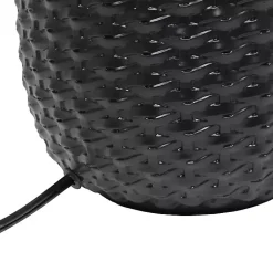 Kirklands Home Table Lamps|Purled Ceramic Table Lamp Black