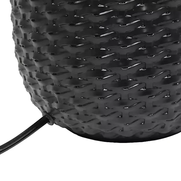 Kirklands Home Table Lamps|Purled Ceramic Table Lamp Black