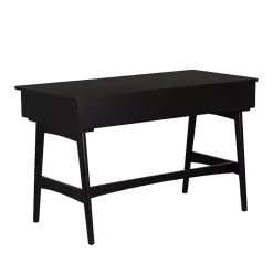 Kirklands Home Office Furniture|Rattan Ryker Desk Black