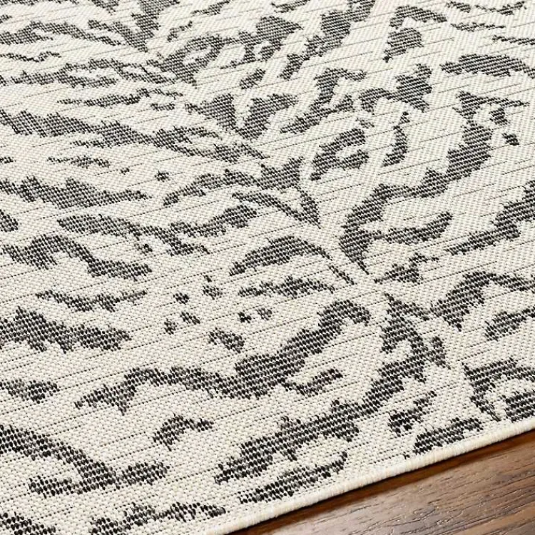 Kirklands Home Outdoor Rugs|Black Ravello Outdoor Rug, 5x7