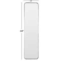 Kirklands Home Framed Mirrors|Rectangle Beveled Wall Mirror Black