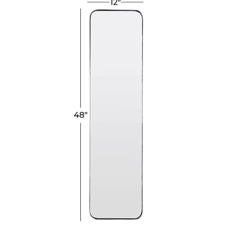 Kirklands Home Framed Mirrors|Rectangle Beveled Wall Mirror Black