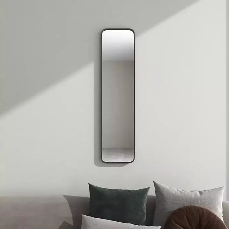 Kirklands Home Framed Mirrors|Rectangle Beveled Wall Mirror Black