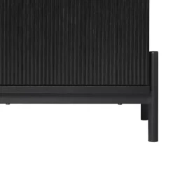 Kirklands Home Dressers & Chests|Reeded 3-Drawer Dresser Black