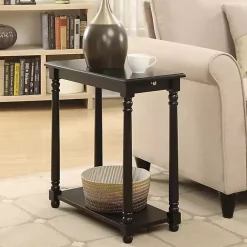 Kirklands Home Accent & End Tables|Regent Wood Accent Table Black