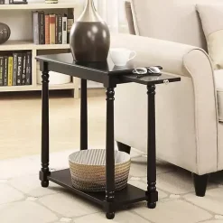 Kirklands Home Accent & End Tables|Regent Wood Accent Table Black