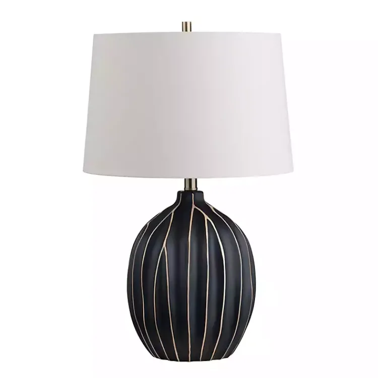 Kirklands Home Table Lamps|Black Ridge Ceramic Table Lamp Ivory