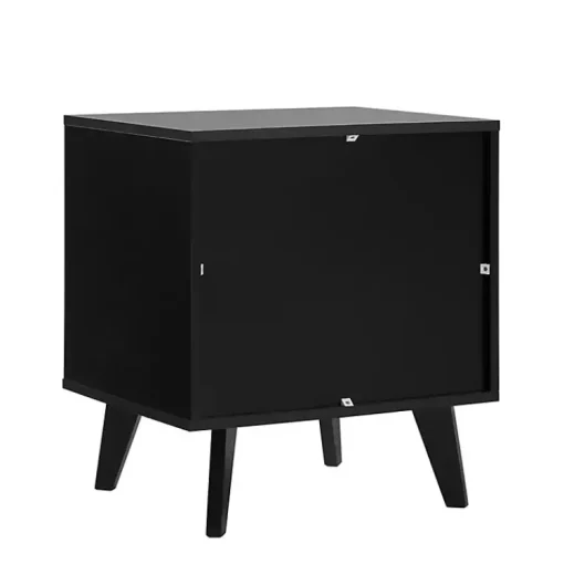Kirklands Home Nightstands|Riviera Single Drawer Nightstand Black