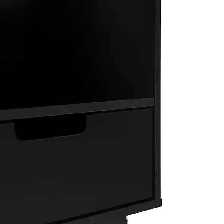 Kirklands Home Nightstands|Riviera Single Drawer Nightstand Black