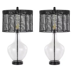 Kirklands Home Table Lamps|Rope Jenny Table Lamps, Set of 2 Black
