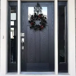 Hot Black Rose Halloween Wreath Halloween