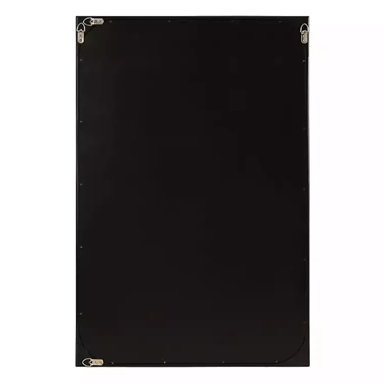 Kirklands Home Decorative Mirrors|Rounded Rectangle Wall Mirror Black