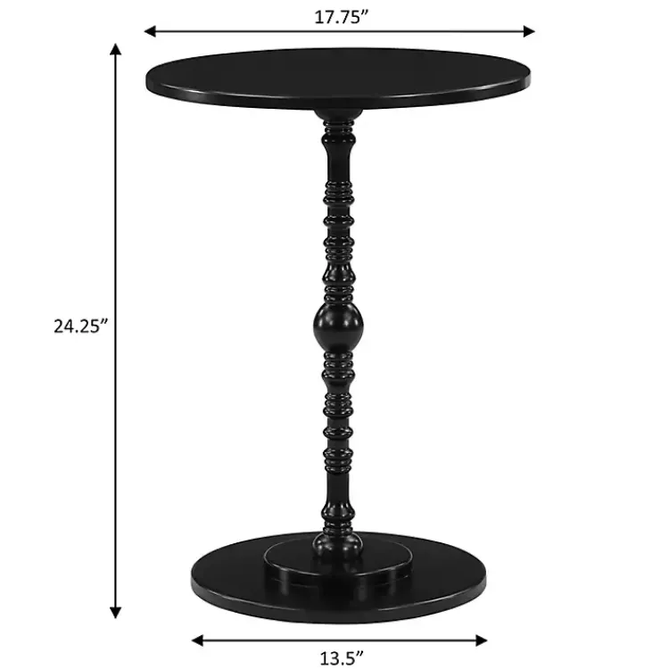 Kirklands Home Accent & End Tables|Santel Spindle Accent Table Black
