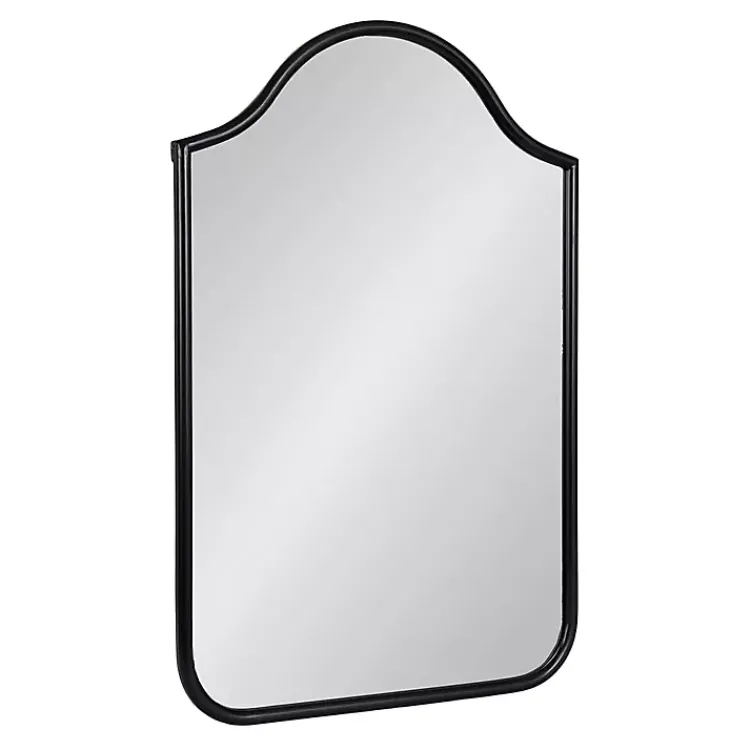 Kirklands Home Decorative Mirrors|Scalloped Arch Fellows Wall Mirror Black