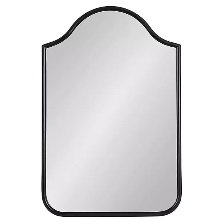 Kirklands Home Decorative Mirrors|Scalloped Arch Fellows Wall Mirror Black