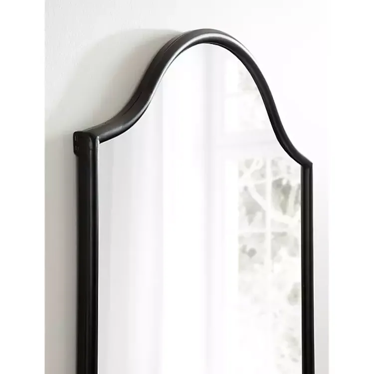 Kirklands Home Decorative Mirrors|Scalloped Arch Fellows Wall Mirror Black