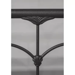 Kirklands Home Beds & Headboards|Scalloped Metal Josie King Headboard Black