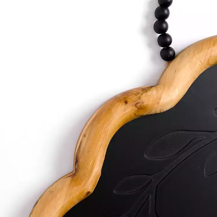 Kirklands Home Monogram Wall Decor|Black Scalloped Monogram C Wall Plaque