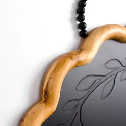 Kirklands Home Monogram Wall Decor|Black Scalloped Monogram G Wall Plaque