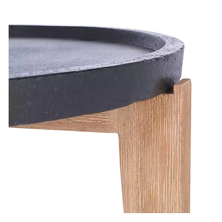 Kirklands Home Outdoor Tables|Sera Outdoor Side Table Black