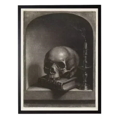 Clearance Black Skull Halloween Wall Plaque Halloween