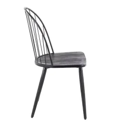 Kirklands Home Dining Chairs|Spindle High Back Dining Chairs, Set of 2 Black