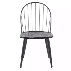 Kirklands Home Dining Chairs|Spindle High Back Dining Chairs, Set of 2 Black