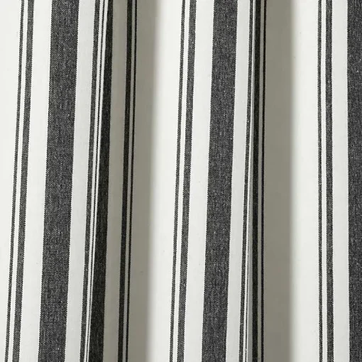 Kirklands Home Curtains & Drapes|Stripe Farmhouse Curtain Panel Set, 95 in. Black