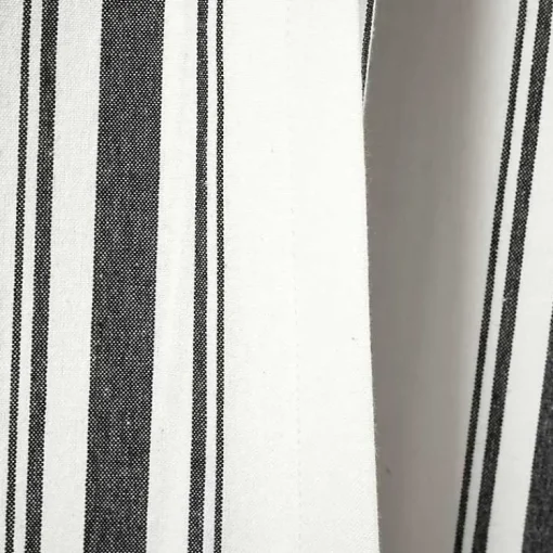 Kirklands Home Curtains & Drapes|Stripe Farmhouse Curtain Panel Set, 95 in. Black