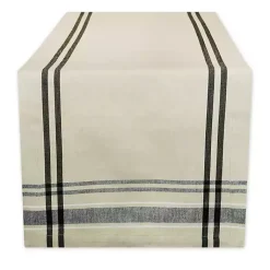 Kirklands Home Table Linens|Stripe French Table Runner Black
