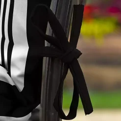 Kirklands Home Outdoor Cushions & Pillows|Stripe Luxe Outdoor Dining Chair Cushion Black