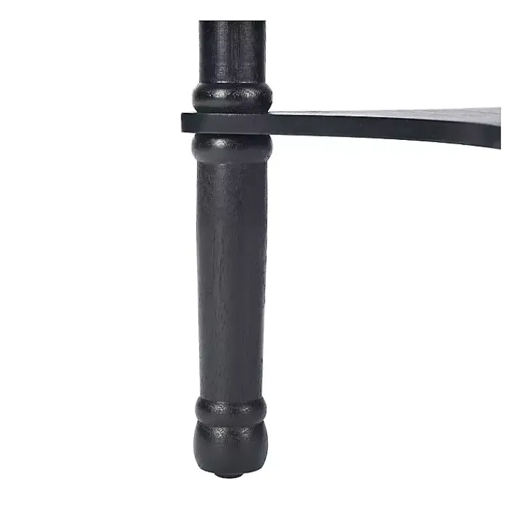 Kirklands Home Accent & End Tables|Tegan Round Accent Table Black