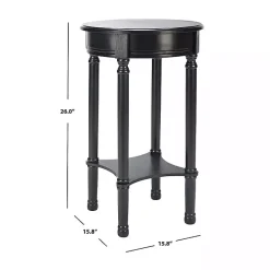 Kirklands Home Accent & End Tables|Tegan Round Accent Table Black