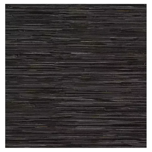 Kirklands Home Wall Murals & Wallpaper|Textured Grassweave Peel & Stick Wallpaper Black