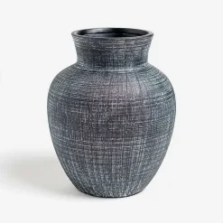 Hot Textured Stoneware Vase, 10 in. Vases