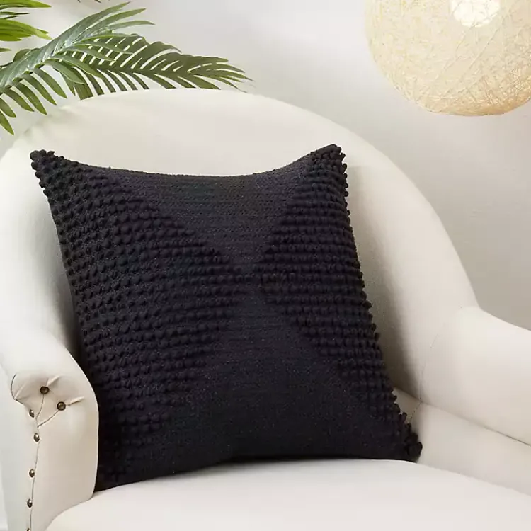 Hot Textured Woven Diamond Throw Pillow Pillows