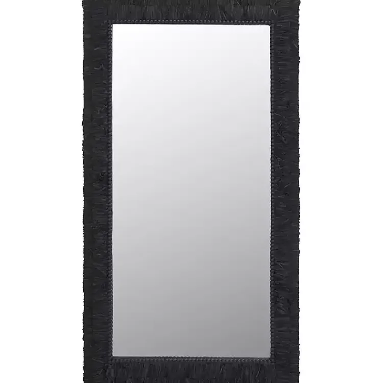 Kirklands Home Decorative Mirrors|Textured Zoelle Wall Mirror Black