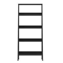 Kirklands Home Office Furniture|4-Tier Ladder Bookshelf Black