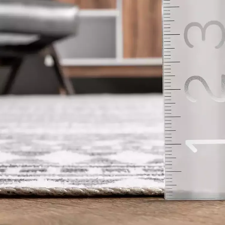 Kirklands Home Area Rugs|Black Tribal Geometric Washable Area Rug, 8x10