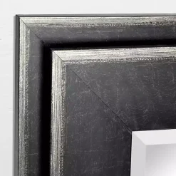 Kirklands Home Framed Mirrors|Black Two Step Beveled Frame Vanity Mirror