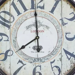 Kirklands Home Clocks|Black Vintage Pocket Watch Wall Clock