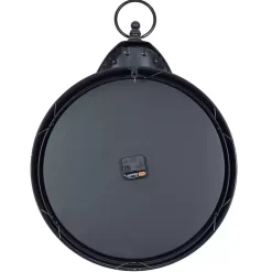 Kirklands Home Clocks|Black Vintage Pocket Watch Wall Clock
