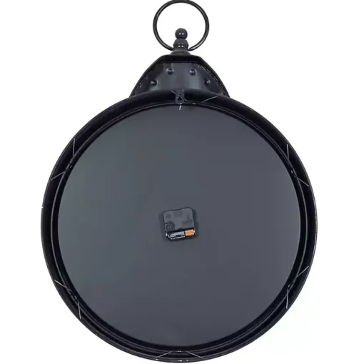 Kirklands Home Clocks|Black Vintage Pocket Watch Wall Clock
