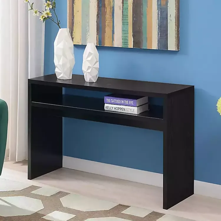 Kirklands Home Console Tables|Wakefield Tiered Console Table Black