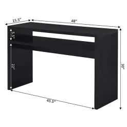 Kirklands Home Console Tables|Wakefield Tiered Console Table Black