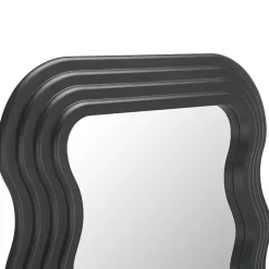 Kirklands Home Full Length & Floor Mirrors|Wavy Mayha Leaner Mirror Black