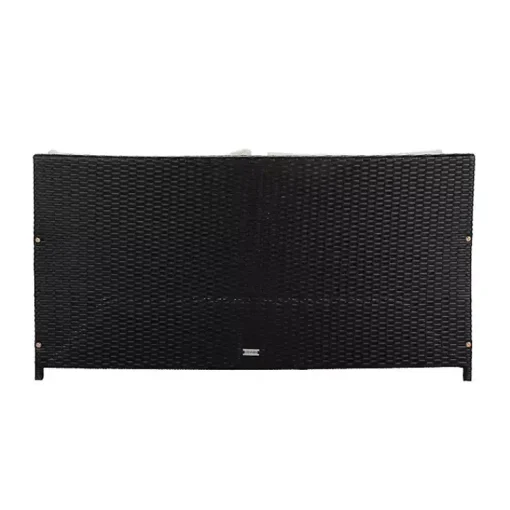 Kirklands Home Outdoor Seating|Black Wicker Outdoor Daybed
