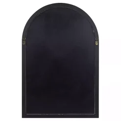 Kirklands Home Decorative Mirrors|Windowpane Arch Geoffrey Mirror Black