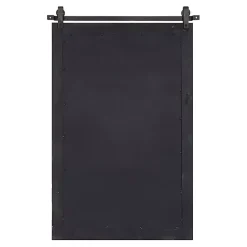 Kirklands Home Decorative Mirrors|Windowpane Kates Mirror, 23x36 in. Black