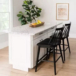 Kirklands Home Bar Stools & Counter Height Stools|Windsor Counter Stool Black